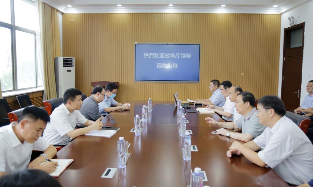 省教育厅厅长李明来我校考察调研