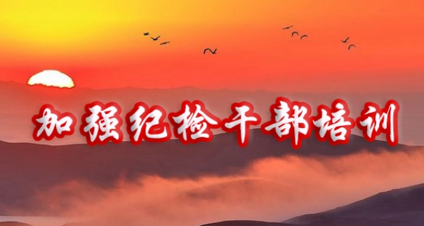 加强纪检干部一体化培训