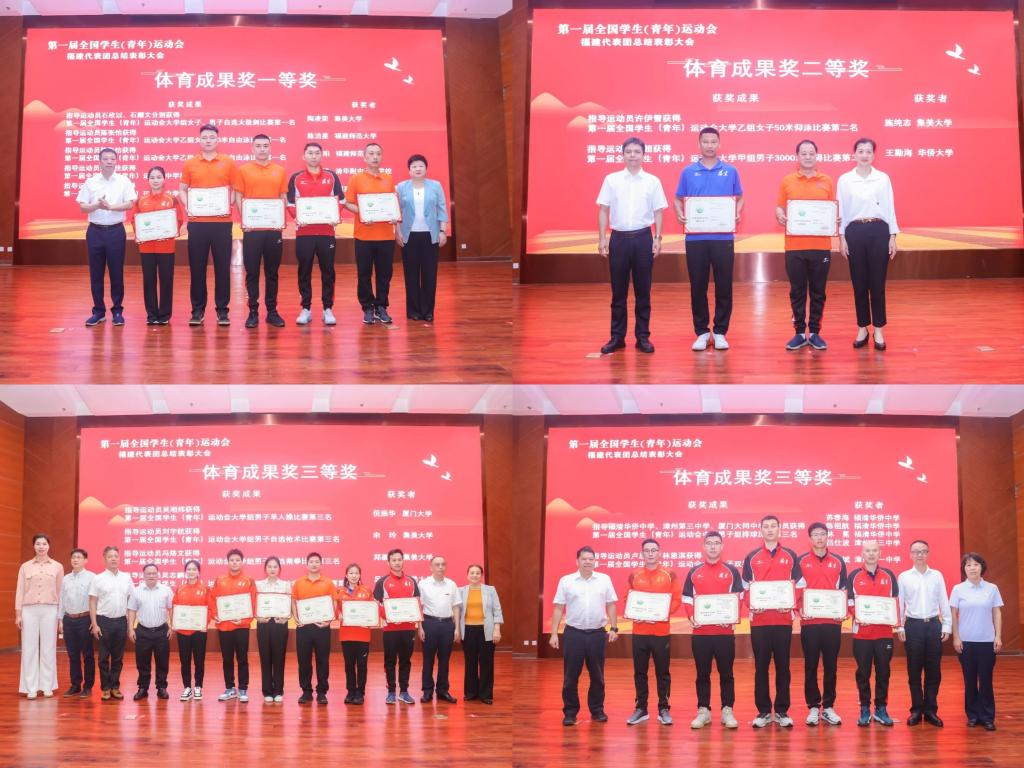 第一届全国学生（青年）运动会福建代表团总结表彰大会在集美大学召开